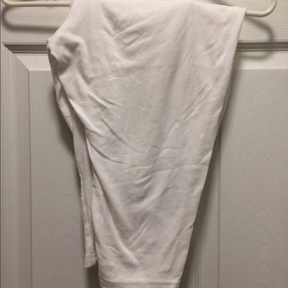 Women Capri white stretchy